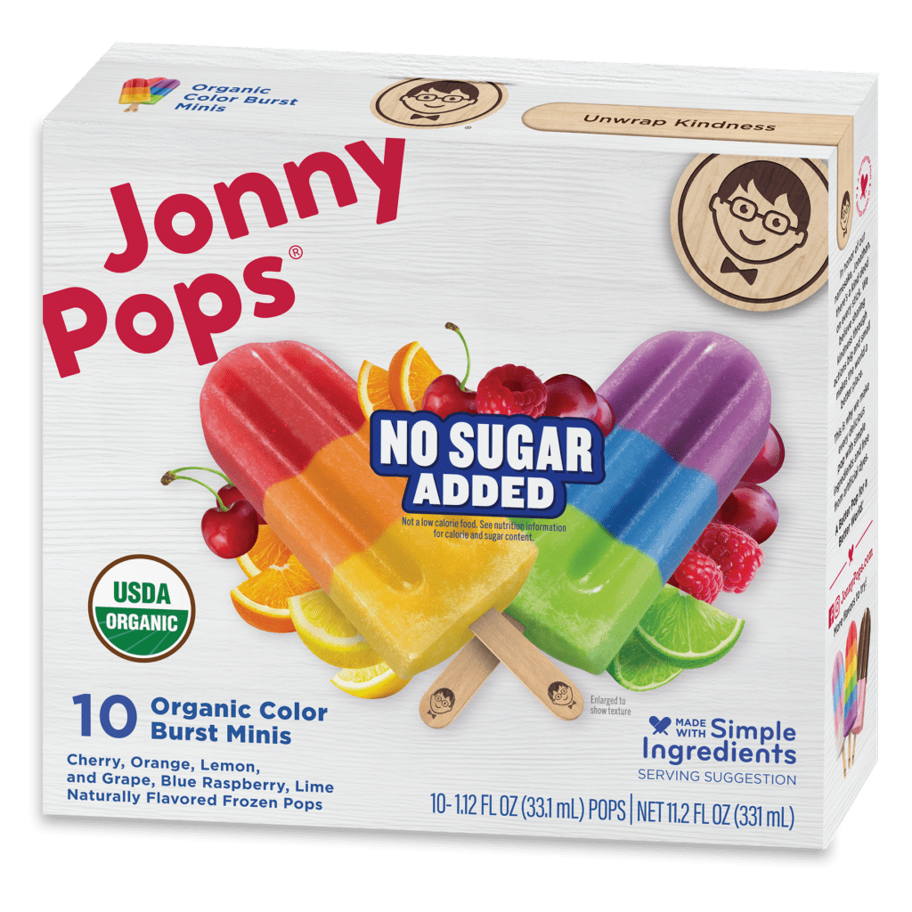 Organic Color Burst Minis Mini Pops | JonnyPops