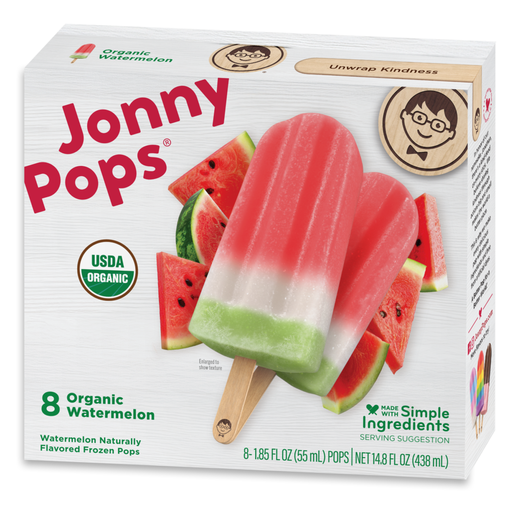 Organic Watermelon Organic Water Pops | JonnyPops