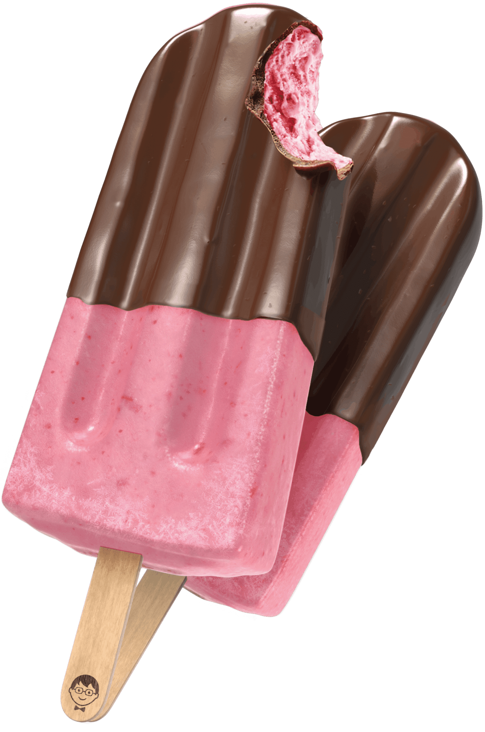 Chocolate-Dipped Strawberry With Cream