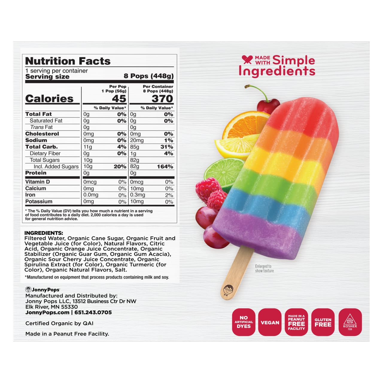 Organic Rainbow Fruit Stacks - Image 2