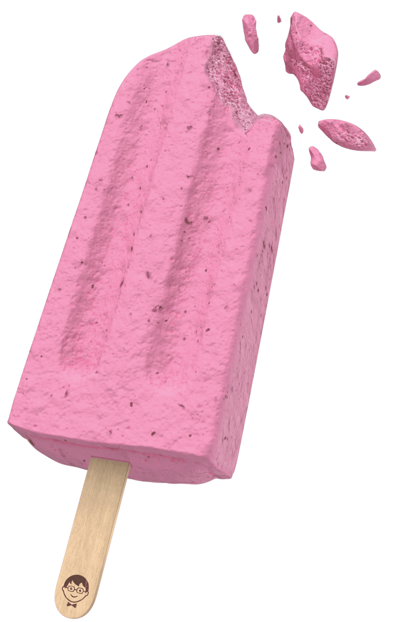 Freeze Dried Raspberry, Blueberry and Cream Mini Pops