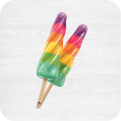 Organic Unicorn Twist Pops