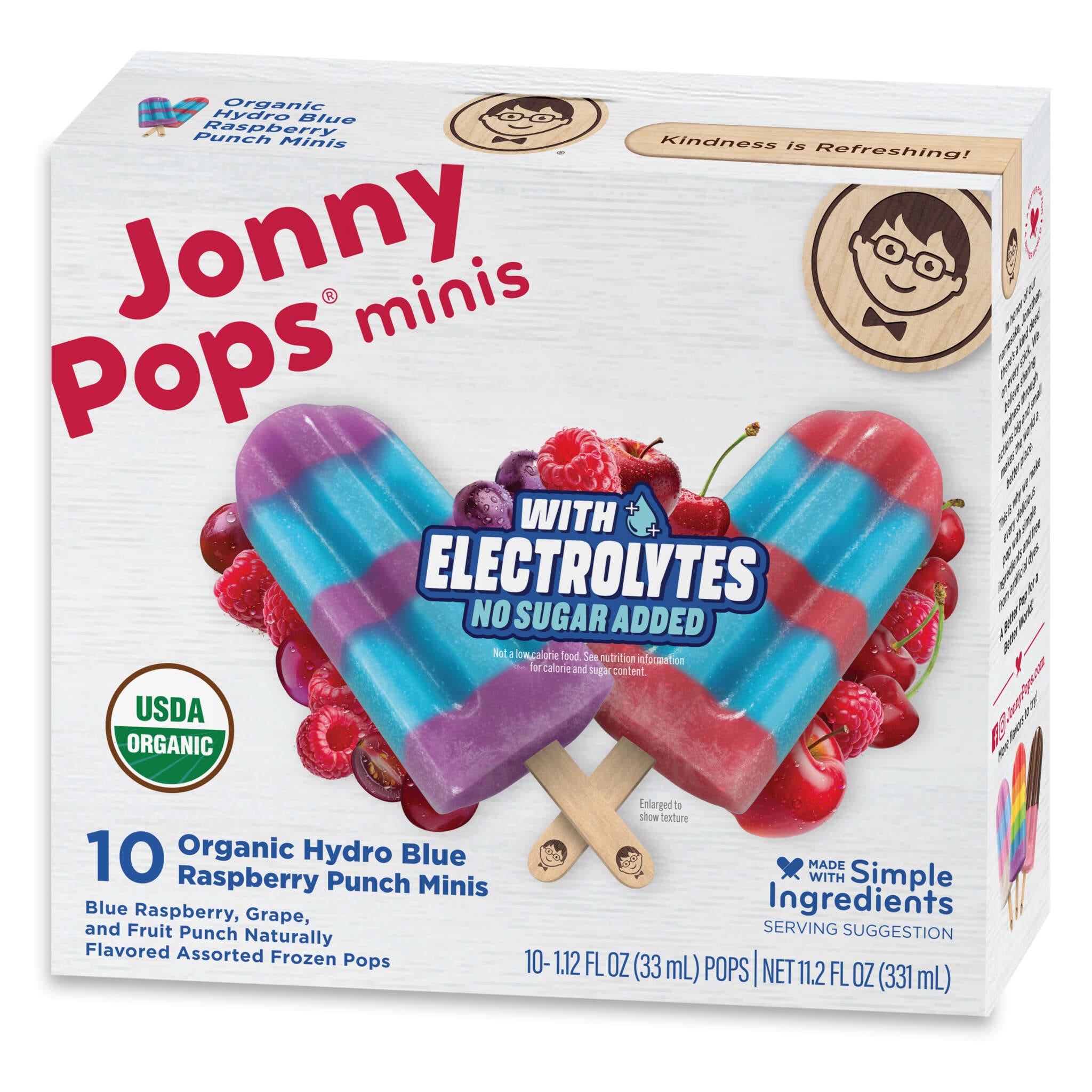 Organic Enchanted Fruit Punch Unicorn Twist Pops | JonnyPops