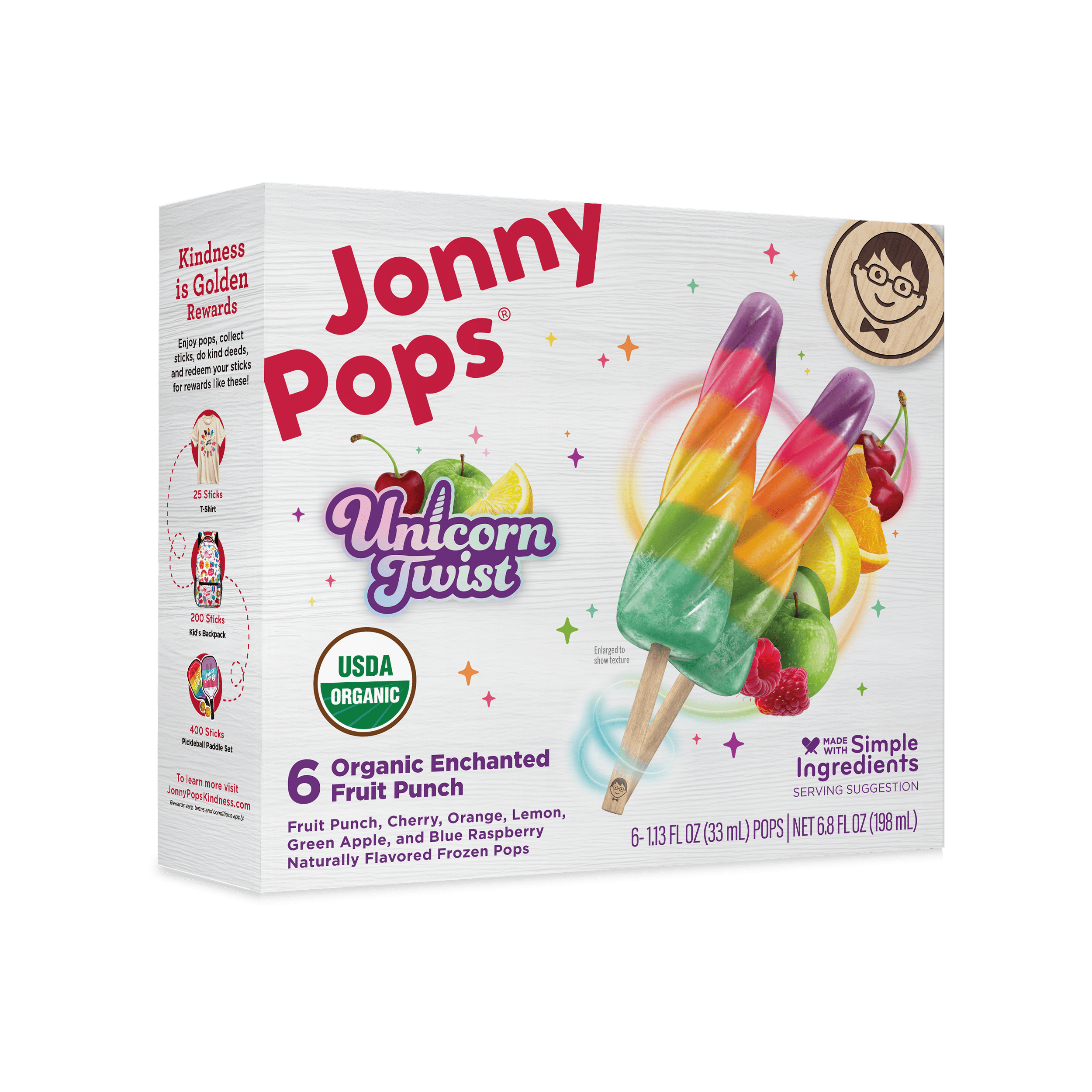 Organic Unicorn Twist Pops