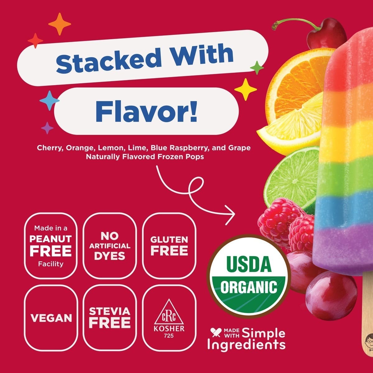Organic Rainbow Fruit Stacks - Image 3