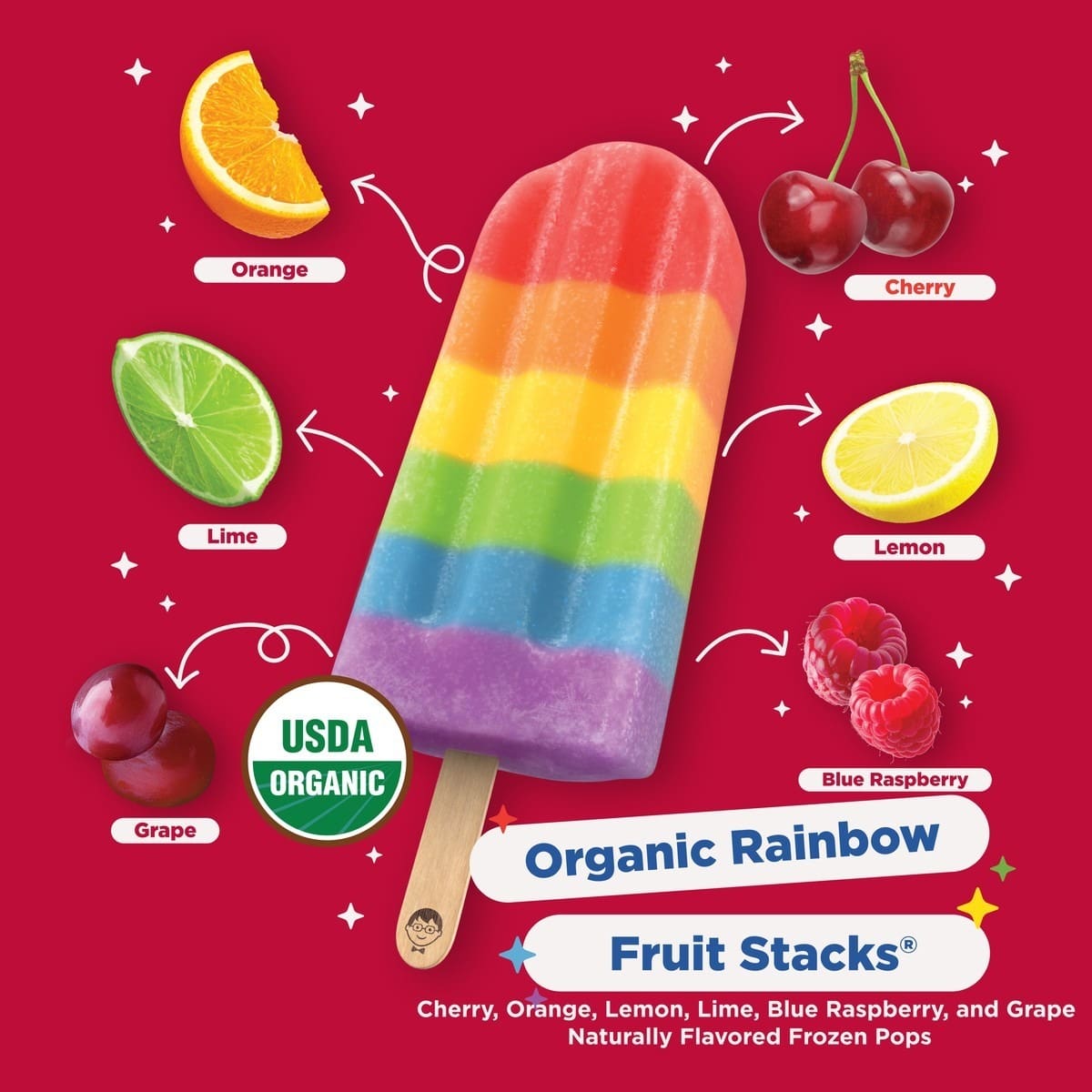 Organic Rainbow Fruit Stacks - Image 5
