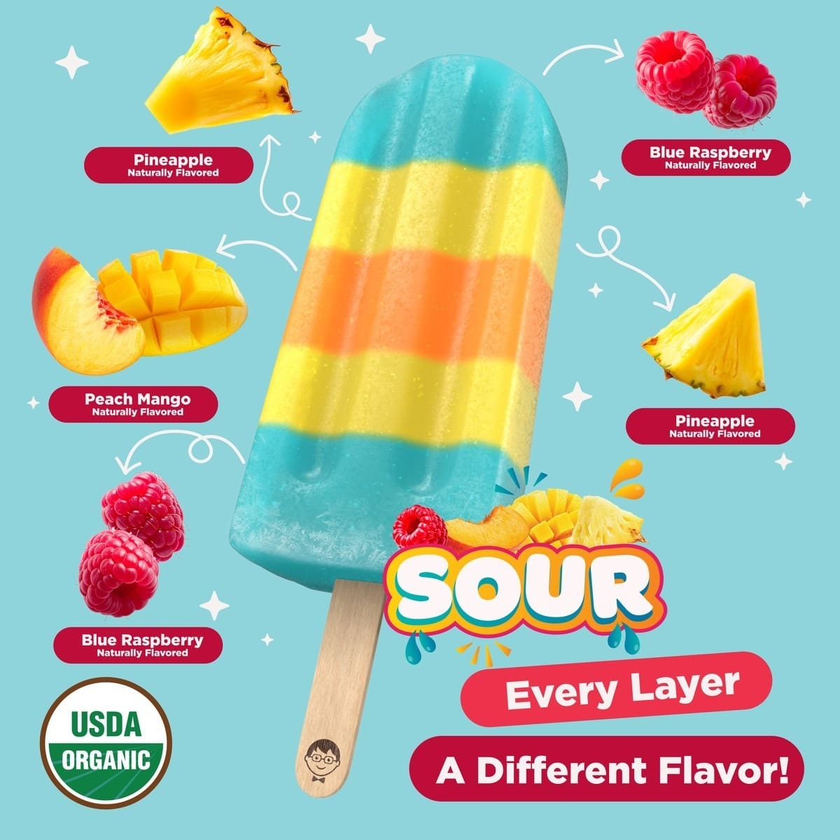 Organic Sour Blue Raspberry Splash Minis - Image 5