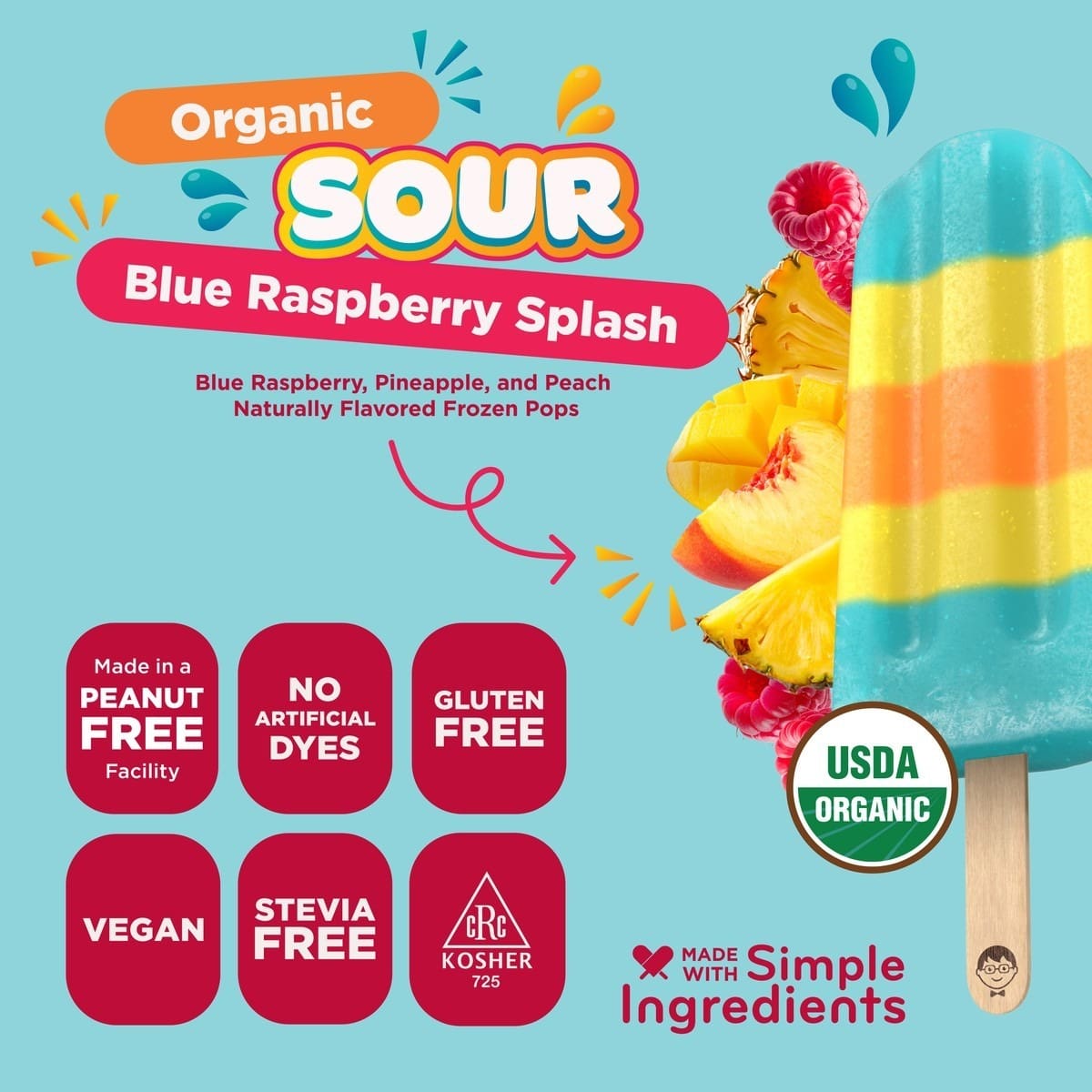 Organic Sour Blue Raspberry Splash Minis - Image 3
