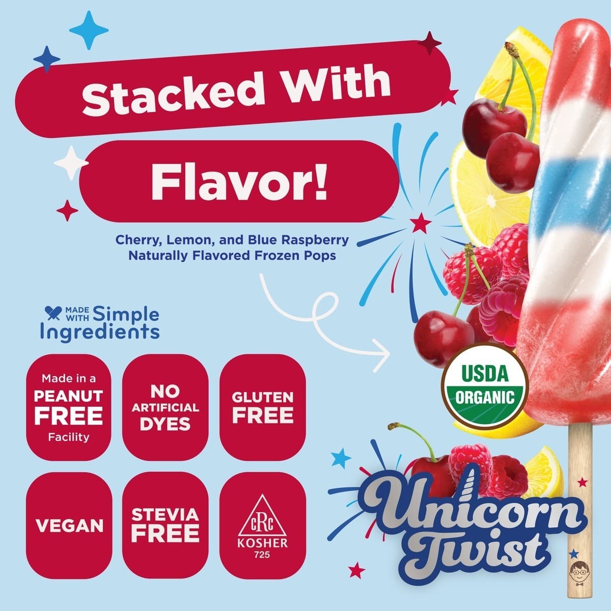 Organic Red, White & Blue Twist - Image 3