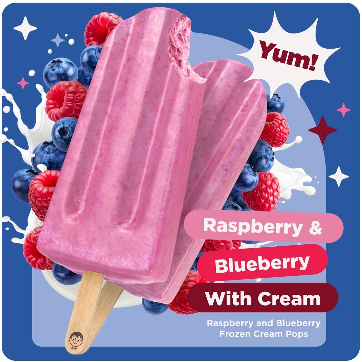 Raspberry and Blueberry With Cream - Image 4